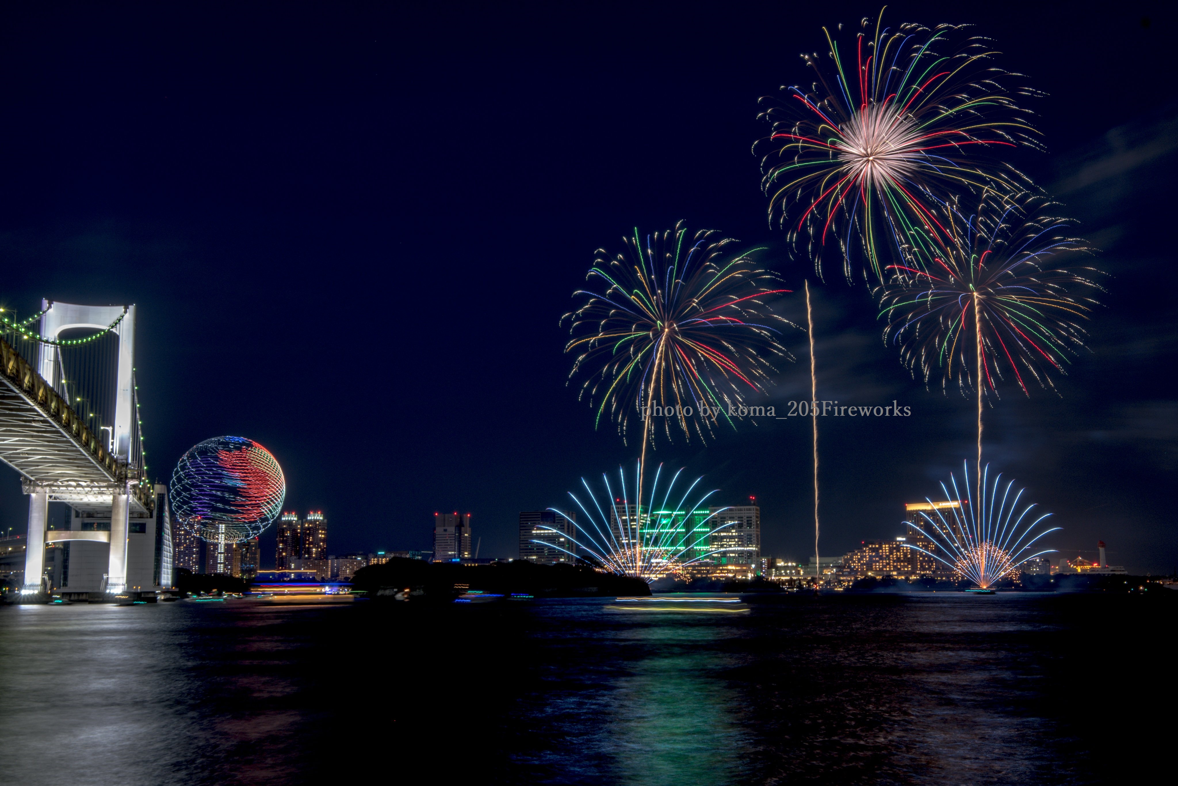 お台場夜景と花火