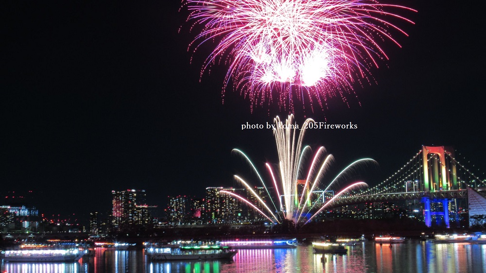 お台場の花火