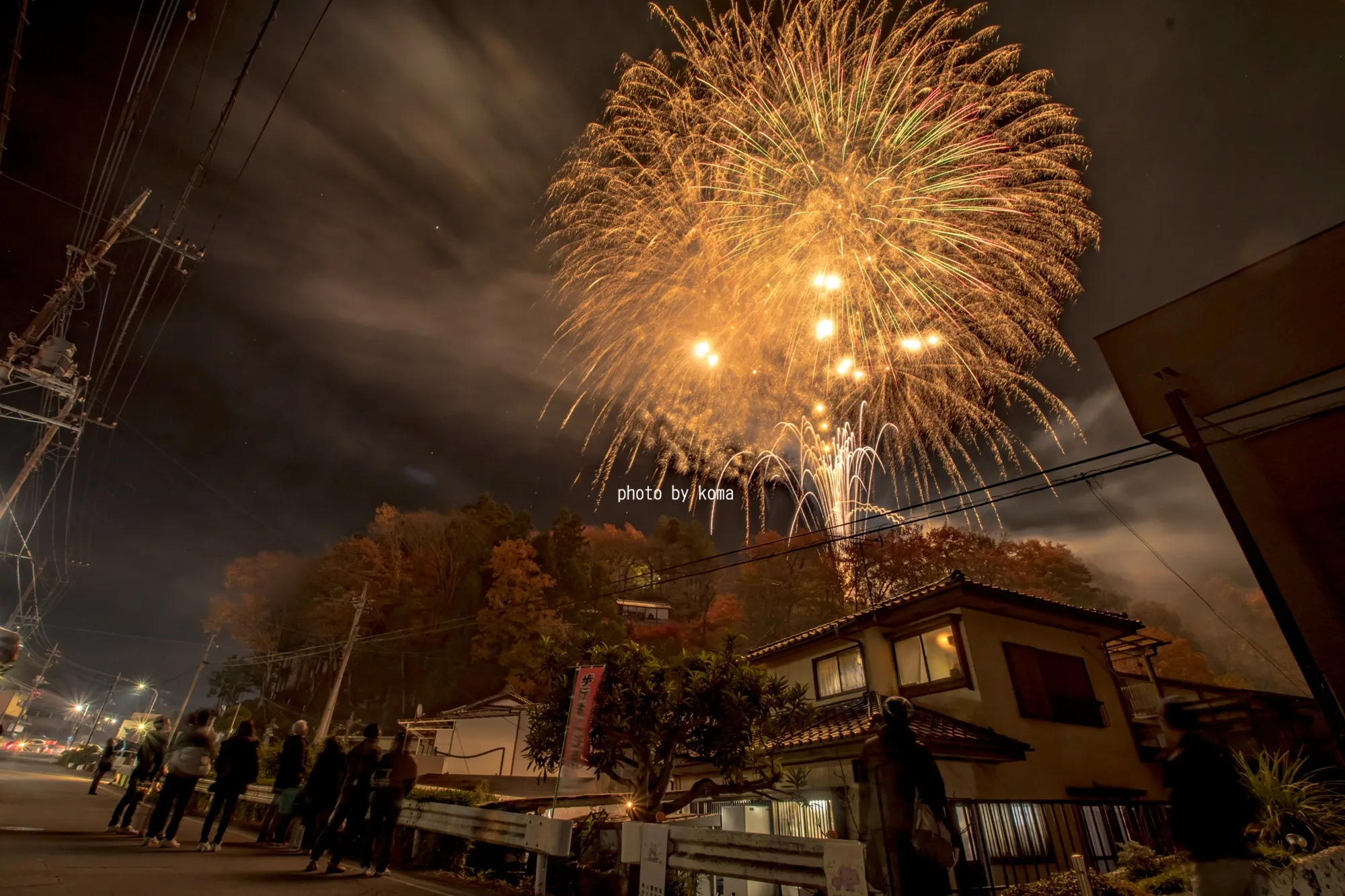 打ち上げ場所付近からの眺め
