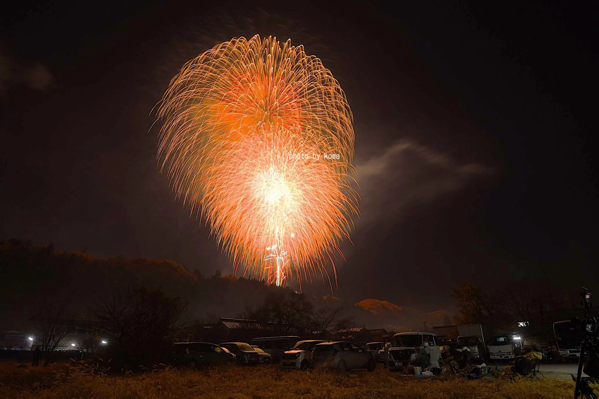 打ち上げ場所付近からの眺め