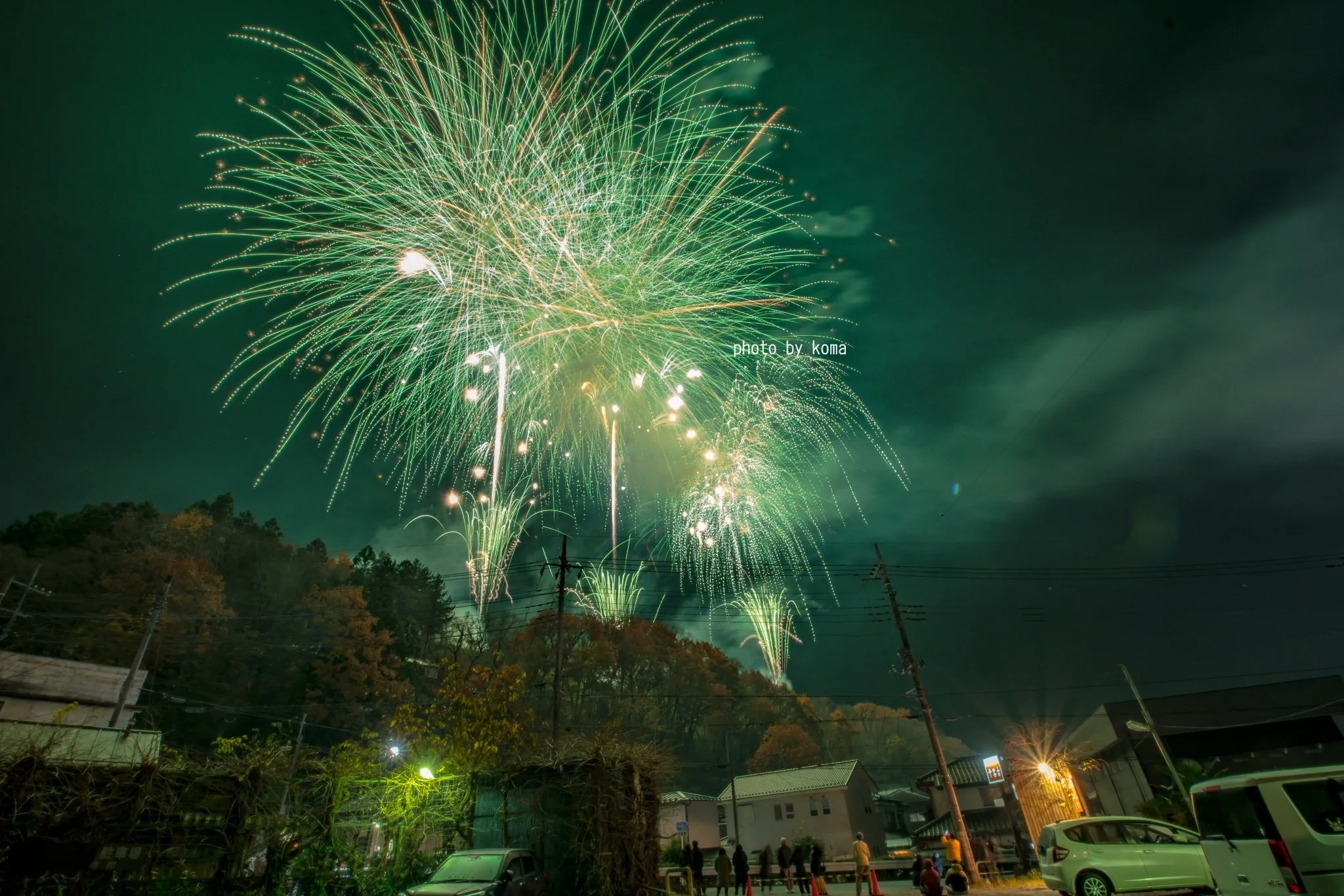 打ち上げ場所付近からの眺め